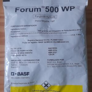 Forum 500WP fungicida sistémico para controlar hongos también en suculentas, leer el modo de uso y los cuidados. Tóxico.